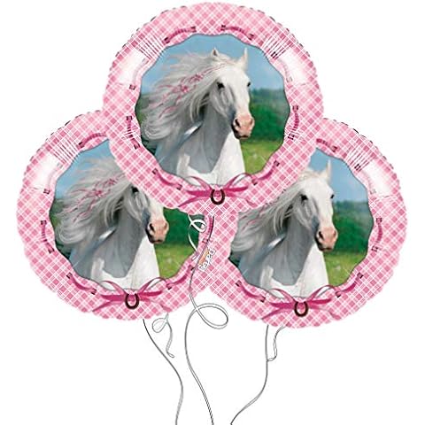 Horse & Pony Party Mylar Balloons - 3 Pack Cover