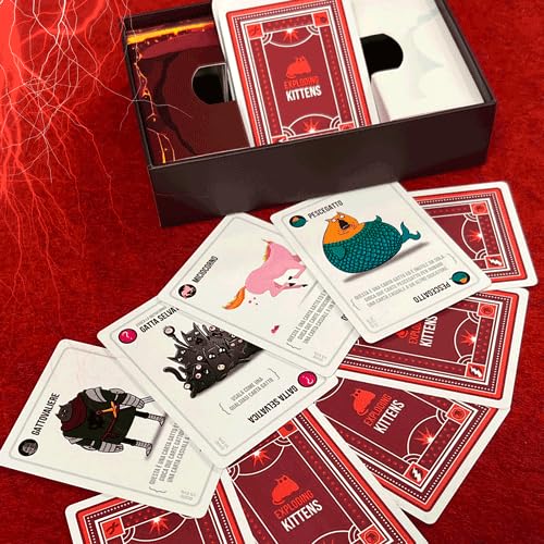 Asmodee - Exploding Kittens - Good vs Evil, Spielkarten mit explosiven Katzen und Neuer Kampf zwischen Gut und Böse, Brettspiel, 7+ Jahre… – Ansicht 6