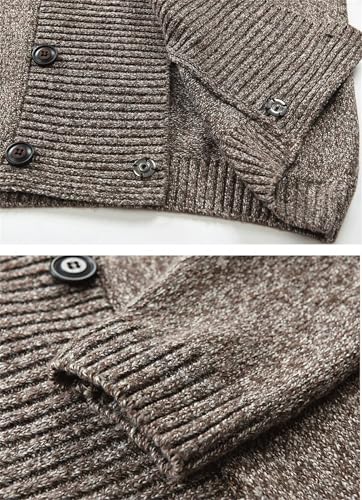 Men's Lapel Double-Breasted Knitted Cardigan Blazer, Men's Shawl Collar Cardigan Sweater, Double Breasted Blazer Men4