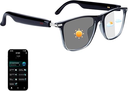 Lentes inteligentes AI para mujeres y hombres, admiten traducción en tiempo real de más de 160 idiomas, sin suscripción, gafas AI con altavoces de