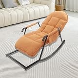 Réglage flexible : le dossier et le repose-pieds de la chaise à bascule peuvent être réglés de manière flexible en 5 positions différentes, de sorte que vous pouvez choisir entre une position assise et allongée. En outre, le repose-pieds de la chaise à bascule peut être réglé manuellement sur 3 niveaux pour répondre aux différentes hauteurs des habitudes de force du pied des gens, ce qui rend la balançoire plus confortable.