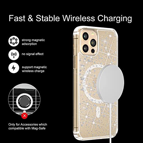 Custodia Magnetica Glitter Trasparente Compatibile...