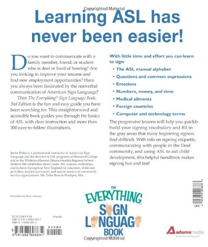 The Everything Sign Language Book: American Sign Language Made Easy... All New Photos! #TOP1