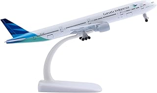 Bswath Model Plane 1:300 Scale Model Plane Indonesia 777 Model Aircraft Metal Alloy Die-cast Airplanes for Gift and Collection