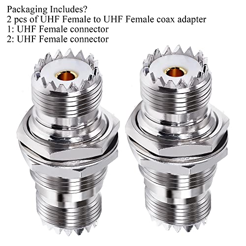 TUOLNK UHF Female a UHF Female (Tuerca) miniatura 6