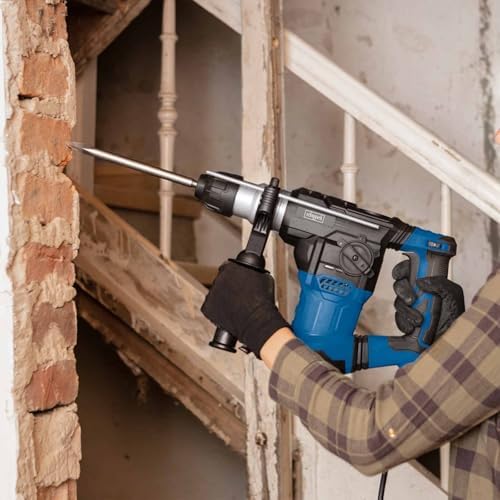 Bild 6 - Scheppach Bohrhammer DH1500 Plus 4in1 SDS-Plus | 1500W / 7Joule Abbruchhammer | 6 Geschwindigkeiten 0-920U/Min | 4250bpm Schlagzahl Anti-Vibrationsgriff | 32mm Bohrleistung | inkl. Zubehör & Koffer