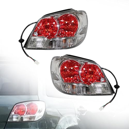 Hteedy Halogen Tail Light Assembly For 2002 2003 2004 2005 Mitsubishi Outlander, MN133700, Left & Right Side Taillight Assembly Rear Tail Lamp Rear Lights (Driver + Passenger Side)