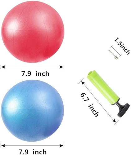 Miniatura 2 de Jogi-HHACQUIT Mini kit de pelota de ejercicio de fitness con bomba de mano para yoga, pilates, equilibrio corporal, entrenamiento central y