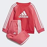 adidas trainingsanzug kinder pink Originals adidas I Logo Jogger Fleece Sweatshirts Unisex Kinder XL Aktives Pink/Real Pink S18/Weiß