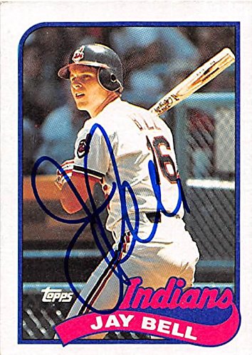 Sports Memorabilia Autograph Warehouse 246258 Jay Bell Autographed Baseball Card - Cleveland Indians 1989 Topps - No. 144