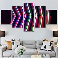 SIGNWIN 5 Panel Canvas Wall Art Organic Arrangement Modern Artwork for Home Decorations Ready to Hang - 60