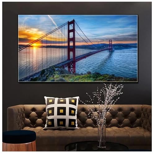 Painting par Numéros Mosaïque Grand Format 40x120 Toile Paysage