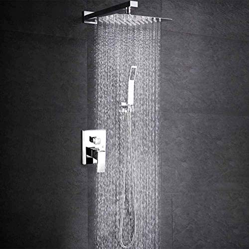 Ensemble de douche complet avec robinets de bain mitigeur moderne encastré