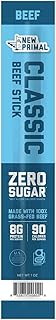 Classic Beef Meat Stick, Whole30 Approved, Paleo, Keto, Pantry Staple, Certified Gluten Free, Low Carb, High Protein Snack, Sugar Free, Grass-fed Beef, 1 Oz, 1 Ounce (Pack of 1)