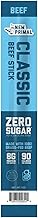 The New Primal Classic Beef Meat Stick, Whole30 Approved, Paleo, Keto, Pantry Staple, Certified Gluten Free, Low Carb, High Protein Snack, Sugar Free, Grass-fed Beef, 1 Oz, 1 Ounce (Pack of 1)
