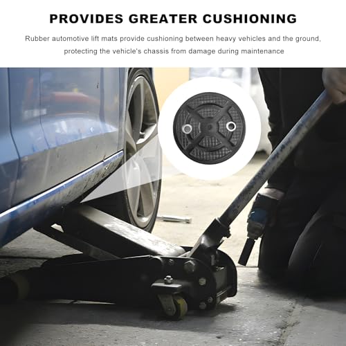 Image of 4 PCS Car Lifting Pads, Two-Post Round Auto Jacking Lift Arm Pad Rubber Protector, Heavy Duty Car Jack Pads Jacking Weightlifter Accessories for Auto Lift Truck Hoist