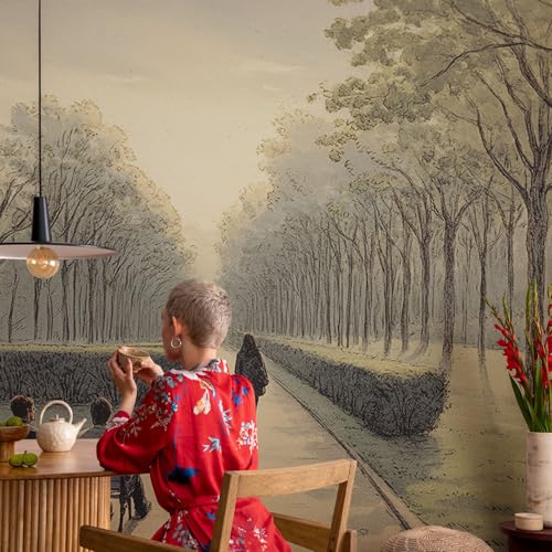 Adornos de pared autoadhesivos 152x104 cm con ilustraciones de Parque de la paz 4