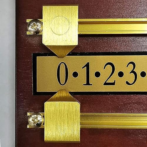 Marcador de billar de madera con rieles y punteros para colgar en pared 3