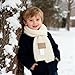 CaySep Kids Winter Warm Knit Scarf Soft Stretch Knitted Neck Scarves Fashion Solid Color Scarf for Toddler baby Boys Girls