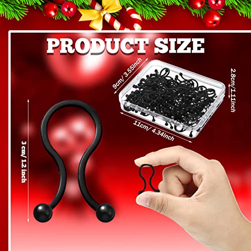Christmas Light Clips Hanging Hooks For Outdoor Lights Plastic Outdoor String Lights Weatherproof Light Clips For Holiday Xmas Tree Decorations (Black, 100 Pcs) #TOP1