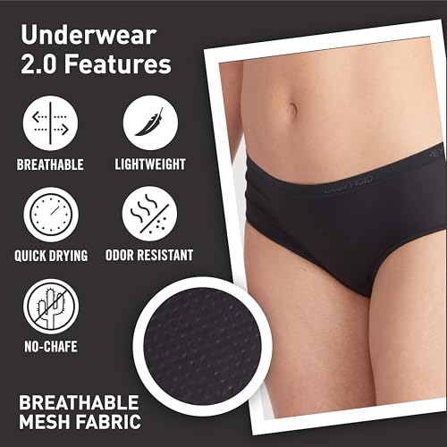 Image of ExOfficio Women's Give-N-Go 2.0 Hipster - Breathable Durable Easy Care Travel Underwear