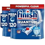 Finish Quantum Infinity Shine Dishwasher Tablets Bulk | Scent : Fresh | Size: 240 Dishwasher Tabs (120 tabs x 2)| For Sparkling Clean