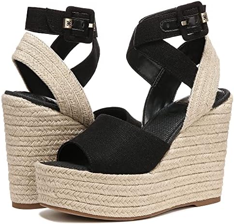 Sam Edelman Women's Vada Wedge Sandal, Black, 10 | Image 3