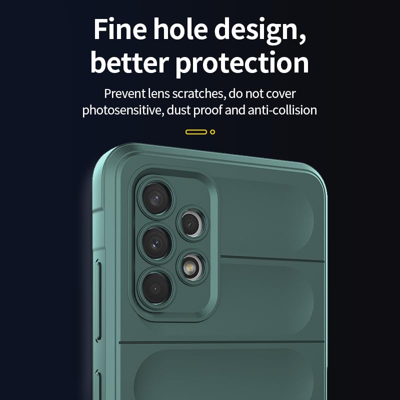 Coque Samsung Galaxy A32 4G silicone vert avec protège-écran