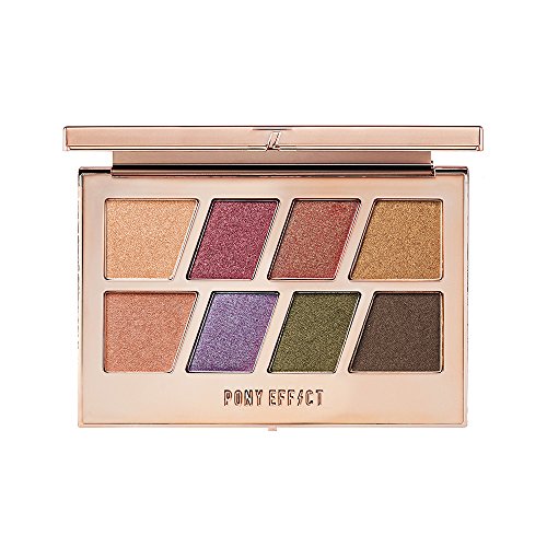 PONY EFFECT Master Eye Palette (Duochrome Shimmer) 12g, 0.42 Ounces, Highly Pigmented Makeup Palette, Glitter Eyeshadow Palette, 8 Colors