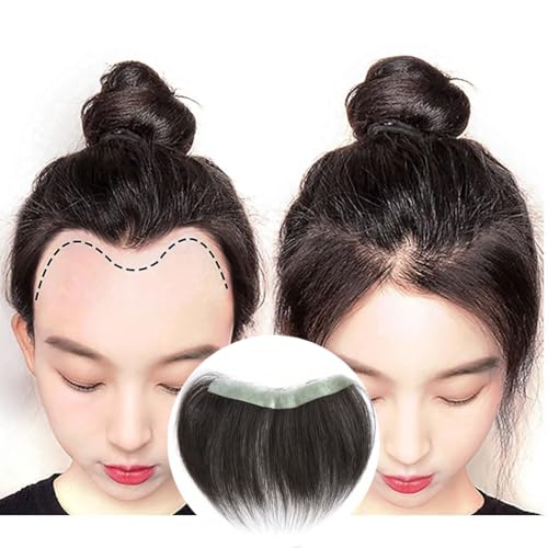 Meiverah Frontal Hairpiece for Women Natural Black Hair Extension Hairline