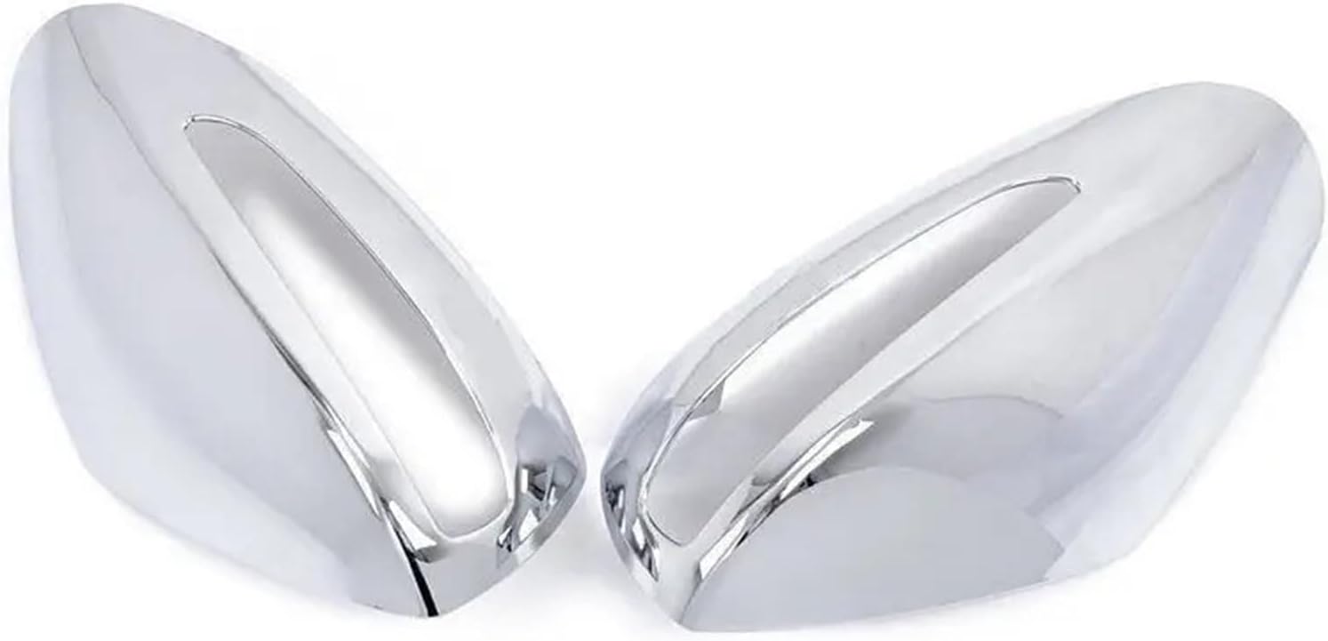 Compatible For Hyundai Sonata 2011-2014 Car Rearview Side Mirror Cover Sticker Wing Cap Exterior Door Rear View Case Trim Shell Silver