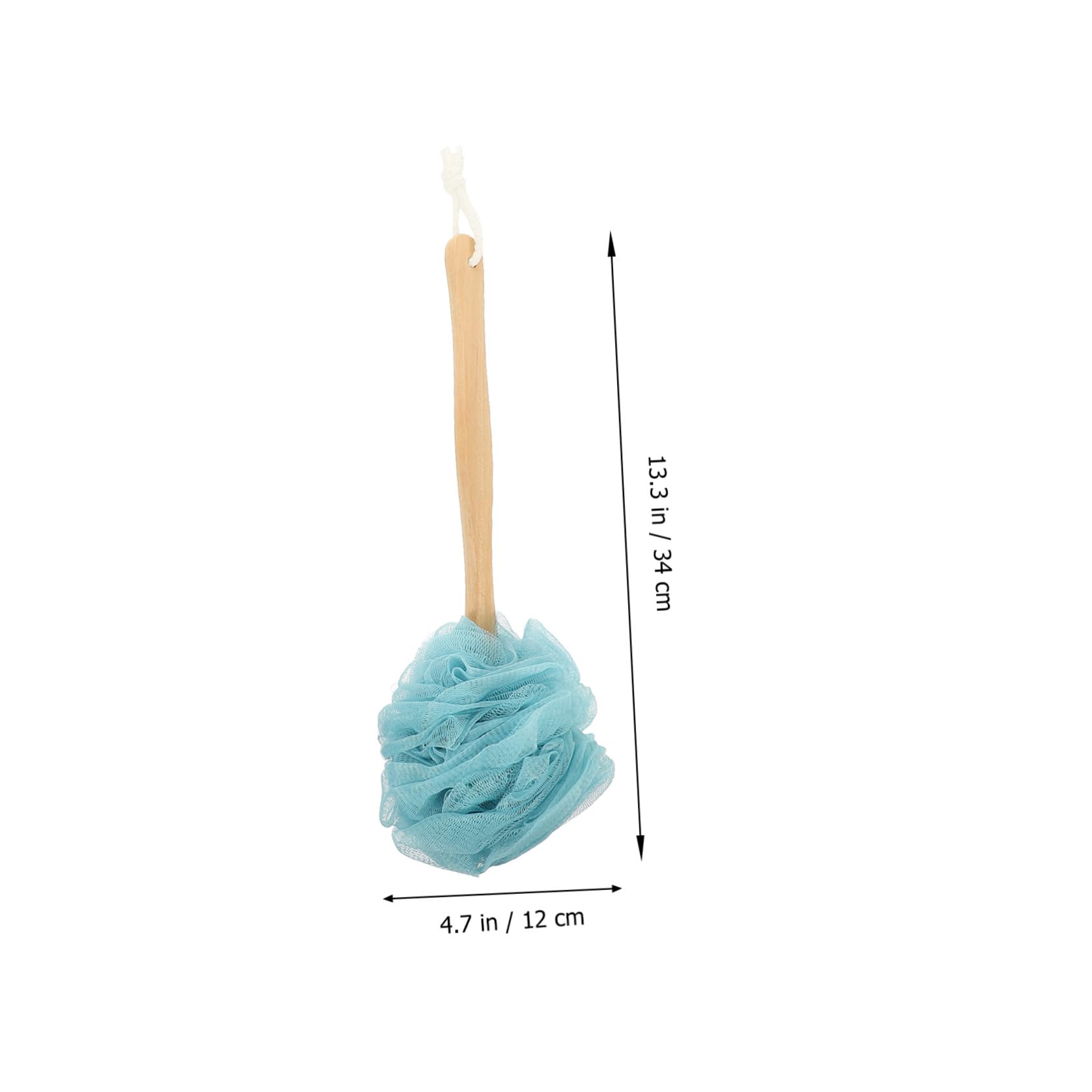 4 piezas Cepillo Corporal de Nylon con Mango para Ducha y Exfoliación para Limpieza y Masaje Eficaz Piel Seca y Húmeda