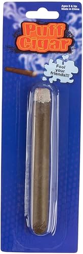 Falsa Puff CIGAR: bromas de trucos de magia, chistes realistas de humo, broma de broma de fiesta