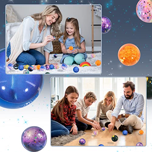 Annhao 30 Stück Flummies für Kinder, Flummi Planeten Spielzeug Geschenk Kindergeburstag Mitgebsel Groß Set für Mädchen Jungen give aways mitgebsel Kindergeburtstag gastgeschenke Partygeschenke (32mm)