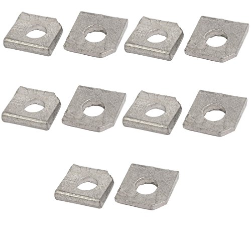 Aexit M6 Stainless quality Parts Steel Slot Section Gasket Square Bevel Washer 10pcs Model:12as249qo27