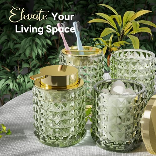 50% Off XLHOMO Bathroom Set with Glass Dispensers & Basket - Image 6