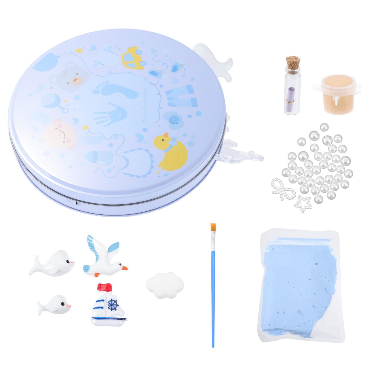 Tinta Para Manos y Pies Kit De Recuerdo De Huella Para Recién Nacidos Decoración De Huellas Grabar Momentos Especiales Primeros Días