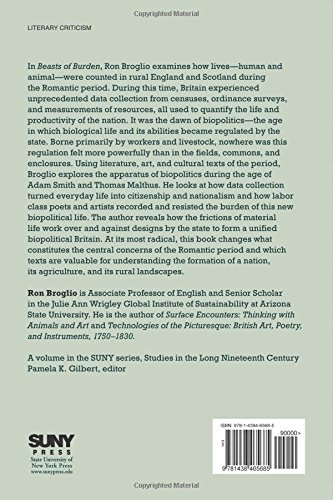 Beasts of Burden: Biopolitics, Labor, and Animal Life in British Romanticism