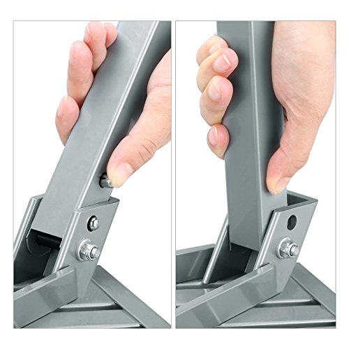 Finether Aluminum Folding Platform Steps, Portable Rv Step Stool-Supports Up to 1000lbs, EN 131 Certified Height Aluminum Folding Platform Step with Non-Slip Rubber Feet - Thumbnail 6