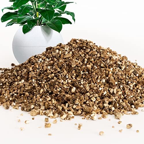 10.1 Quarts Vermiculite for Plants, Horticultural Organic Vermiculite for Potting Mix, Seed Starting, Gardening, Mushroom, Seedlings, Soil Conditioner Additive, Vermiculite Bulk