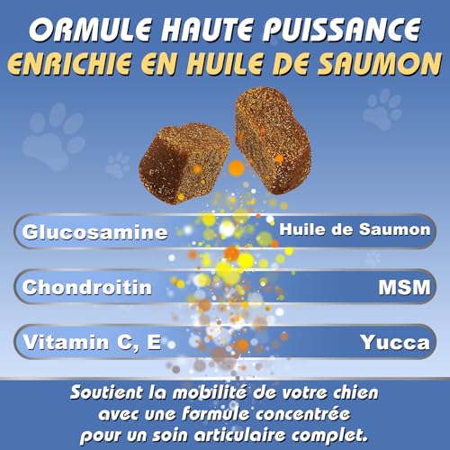 Flea and Tick Chewables for Dogs |Anti Puces & Tiques | Compléments Alimentaires Premium pour Chiens | Omega 3, Probiotiques Marque Britannique – Formule Vétérinaire| Poulet | 300g – vue 8