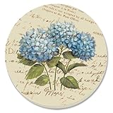 CounterArt Blue Hydrangeas Absorbent Coasters, Set of 4