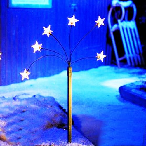 4er Set LED-Leuchtstäbe 'Zuckerstange' – Je 44 Cm, Batteriebetrieben, Mit Erdspieß Für Außenbereich