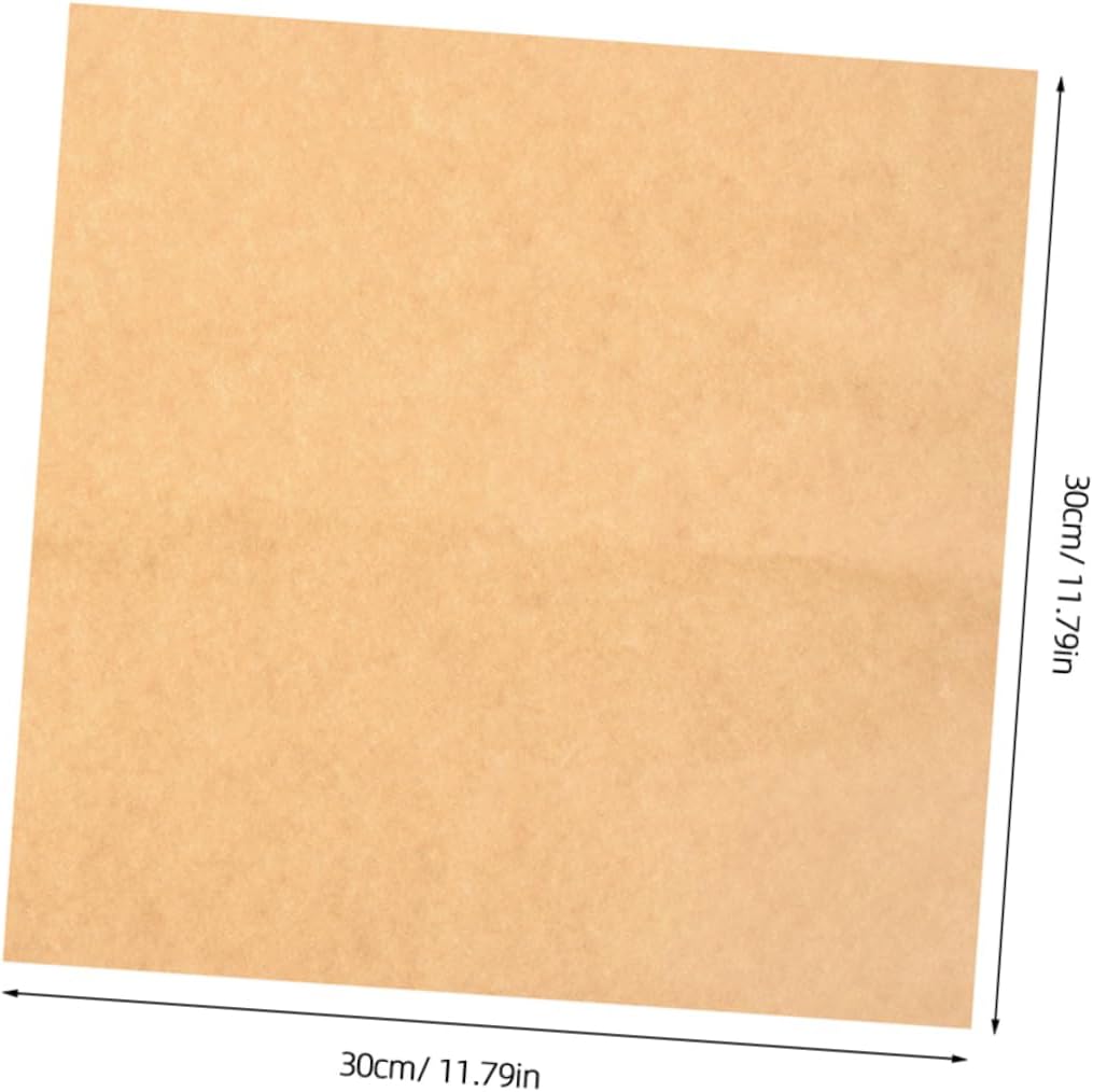 jojofuny 20pcs Greaseproof Parchment Paper Sheets Brown Crafting Oil Absorbent for Pottery and Handicrafts Durable and Thick Baking Paper for Clean Workspaces