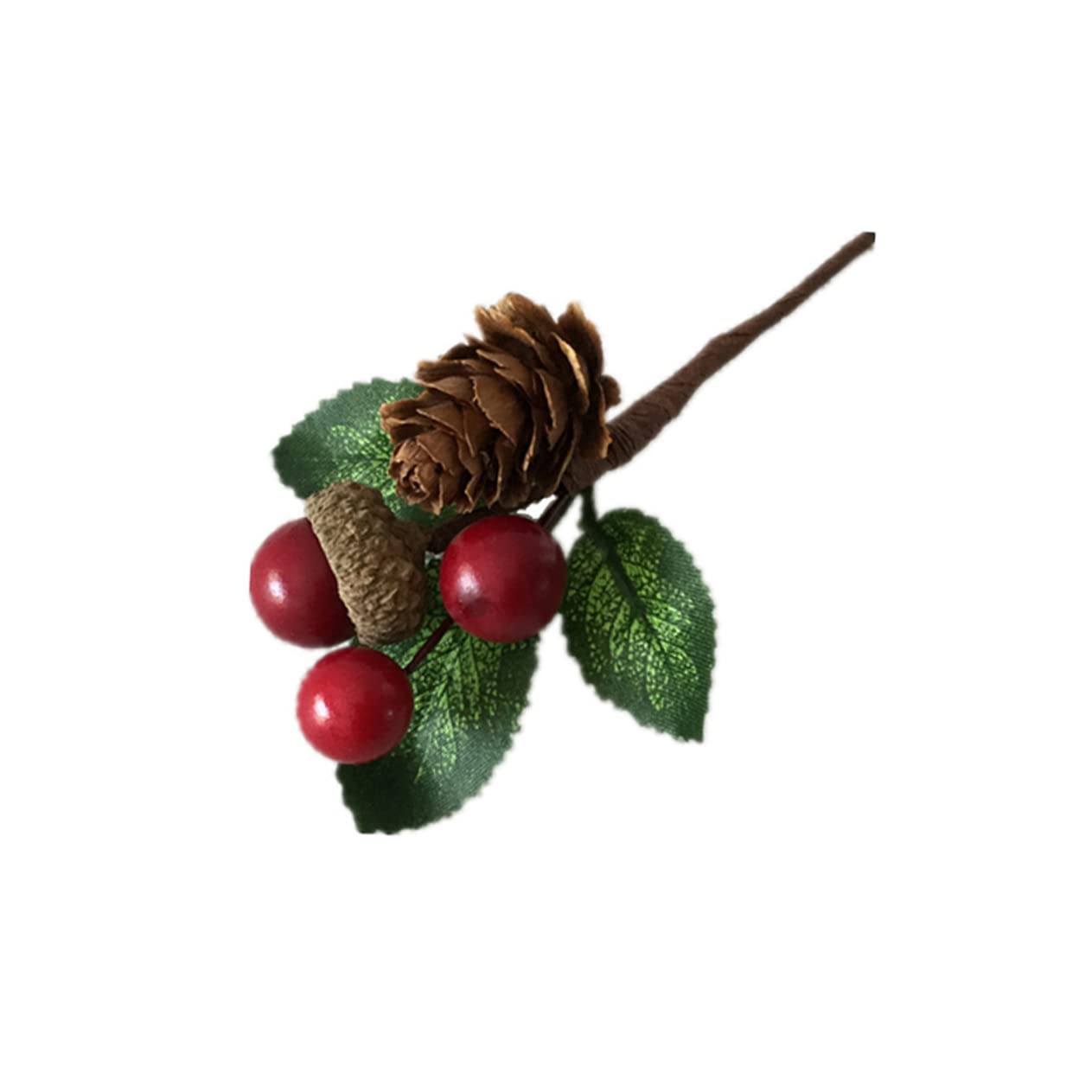 Zerodeko Piezas Ramo de simulación Casamento decoração Wedding Decoration Guirnalda de Frutos Rojos Baya de Pino de Navidad decoración Ornamento árbol de Navidad Decorar Acebo piñas
