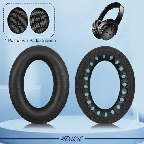 QC35 Ear Pads - Replacement Earpads Ear Cushions for Bose QuietComfort 35 II and QC35 Headphones & More(Black) by MZKLQVE - Image 4