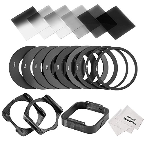 Set 9 Anelli Step-Down Per Filtri Fotografici - Adattatori Da 82mm A 40.5mm In Alluminio Nero - Foto 2