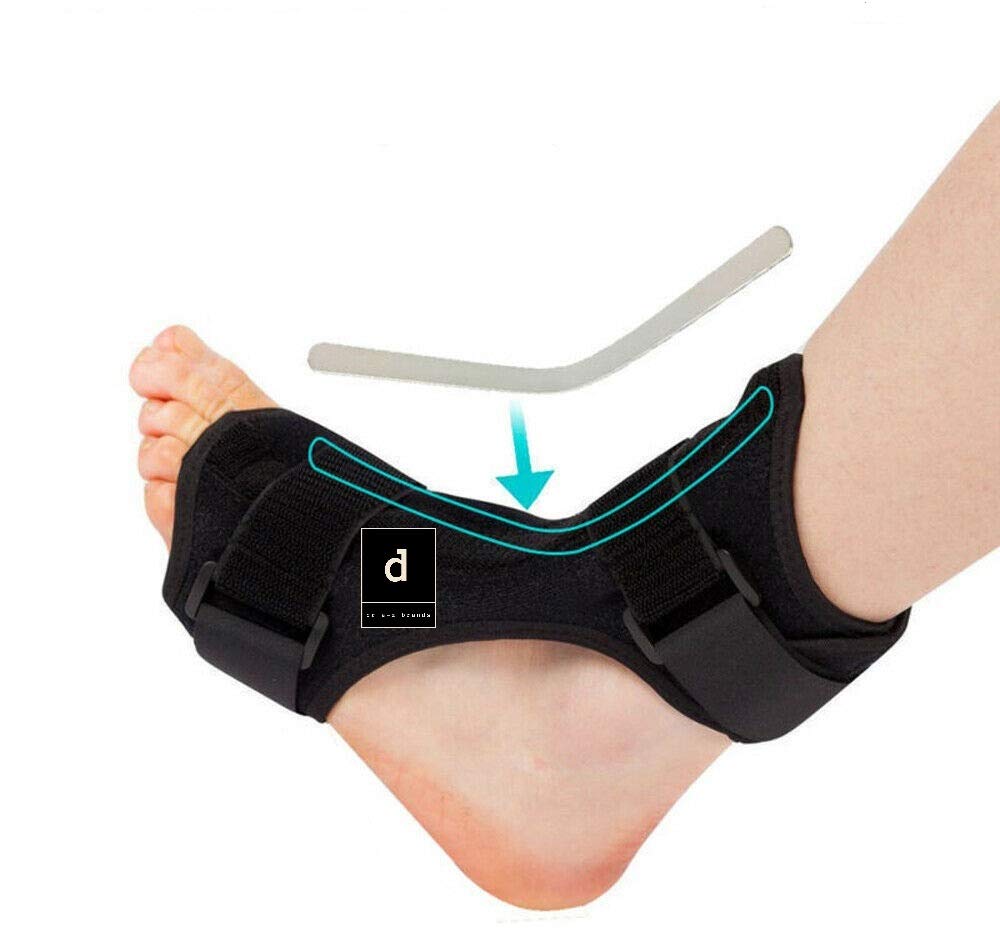 Dr A-Z Dorsal Night Splint Ankle Support Brace Plantar Fasciitis Feet Ankle Brace Arch Support Pain Relief Effective for Heel Arch Foot Pain, Achilles Tendonitis Bonus Alert Card