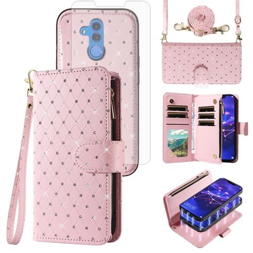 Coque Huawei Mate 20 Lite Rose, Housse de Protection Ajustée Souple