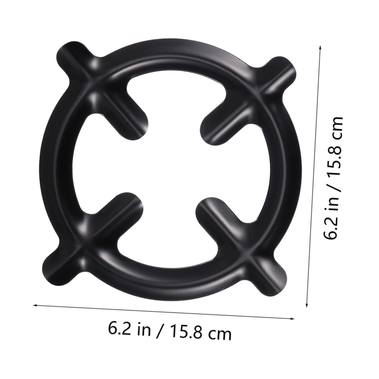 DOITOOL 4Pcs Pot Stands Durable Iron Stove Cooker Plates for Gas Stove Heat Resistant Support for Espresso Coffee Pots Essential Kitchen Accessory